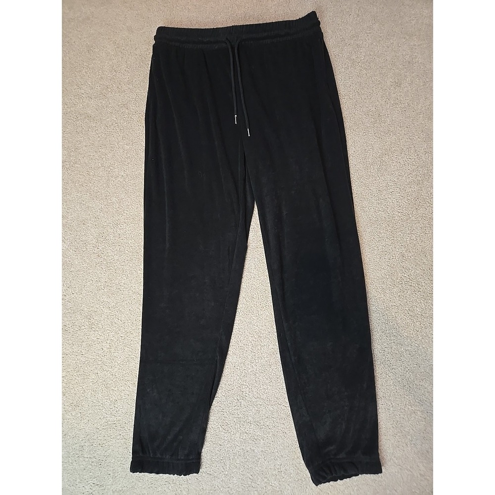 If It Were Me, Velour Soft Black Joggers Pants Women's XL